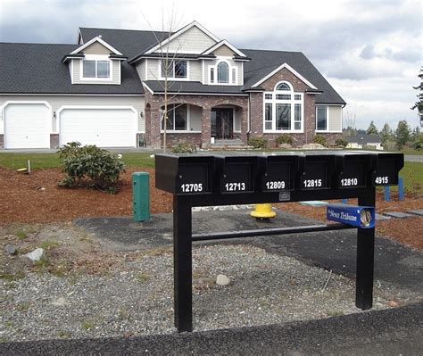 metal multiple outdoor mail box holder|mailbox stands for outside.